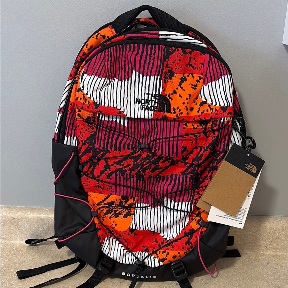 The North Face woman’s Backpack - Pink, Red, Orange, Black